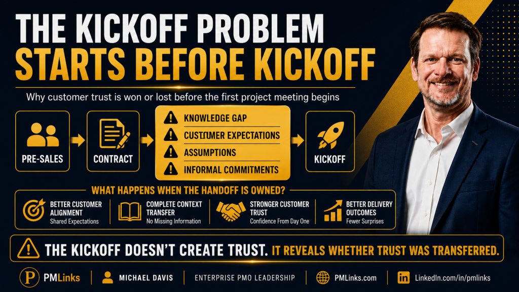 The Kickoff Problem Starts Before Kickoff | PMLinks.com