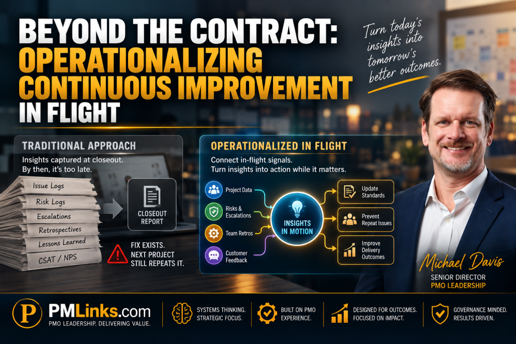 Operationalizing Continuous Improvement In Flight - PMLinks.com